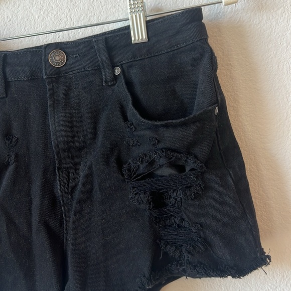 Almost Famous Black Denim Shorts - Juniors 7 - Picture 2 of 5
